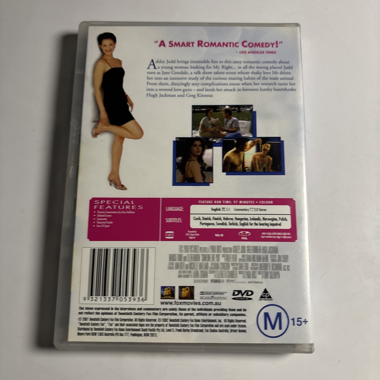 Someone like You (DVD, 2001) Ashley Judd, Hugh Jackman Region 4 NEW