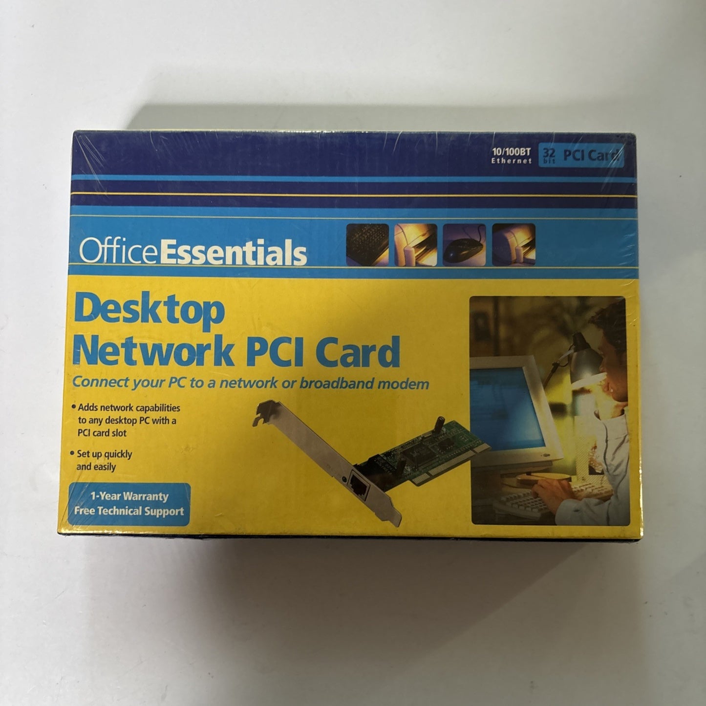 Office Essentials Desktop Network PCI Card 10/100BT Ethernet 32bit PCI Card