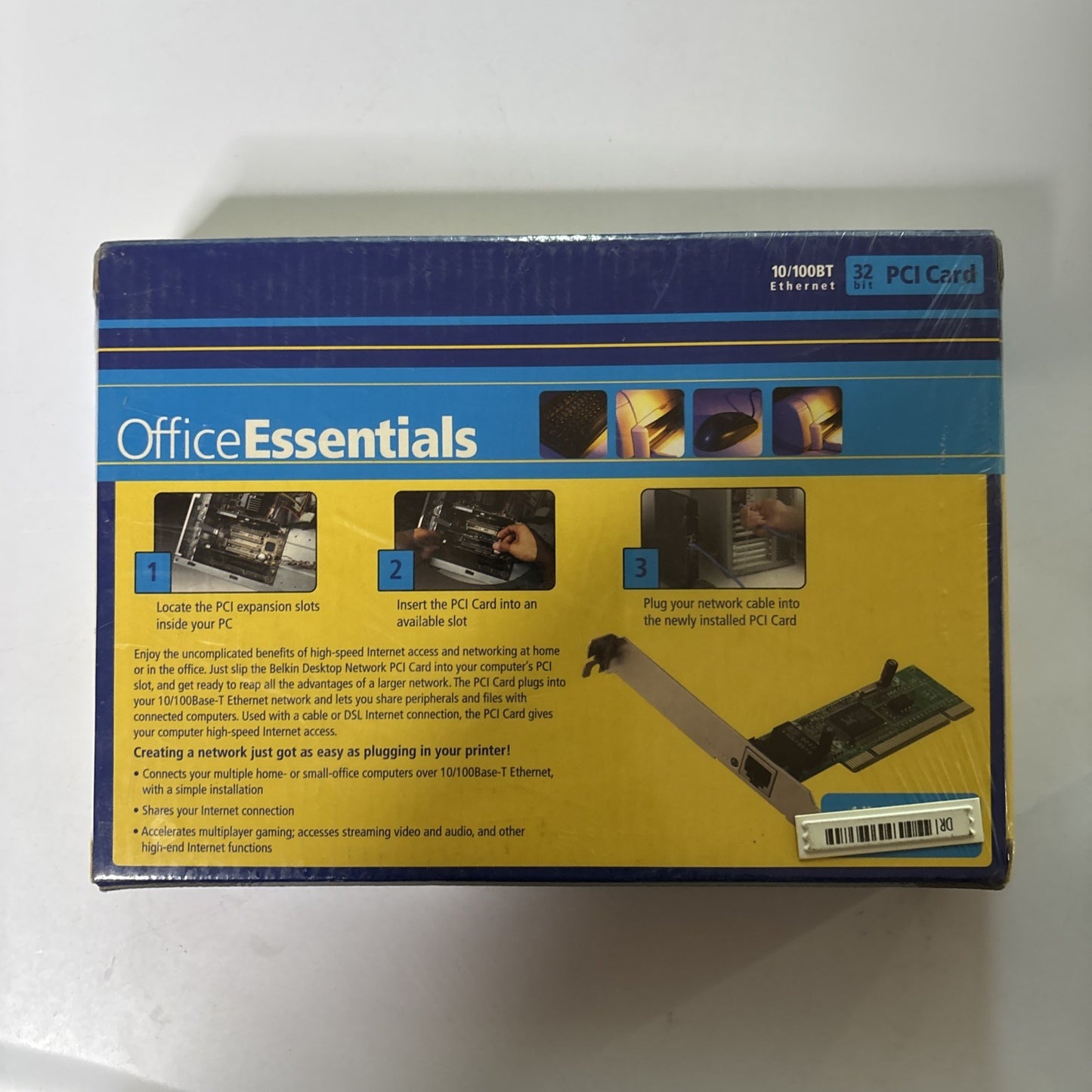 Office Essentials Desktop Network PCI Card 10/100BT Ethernet 32bit PCI Card