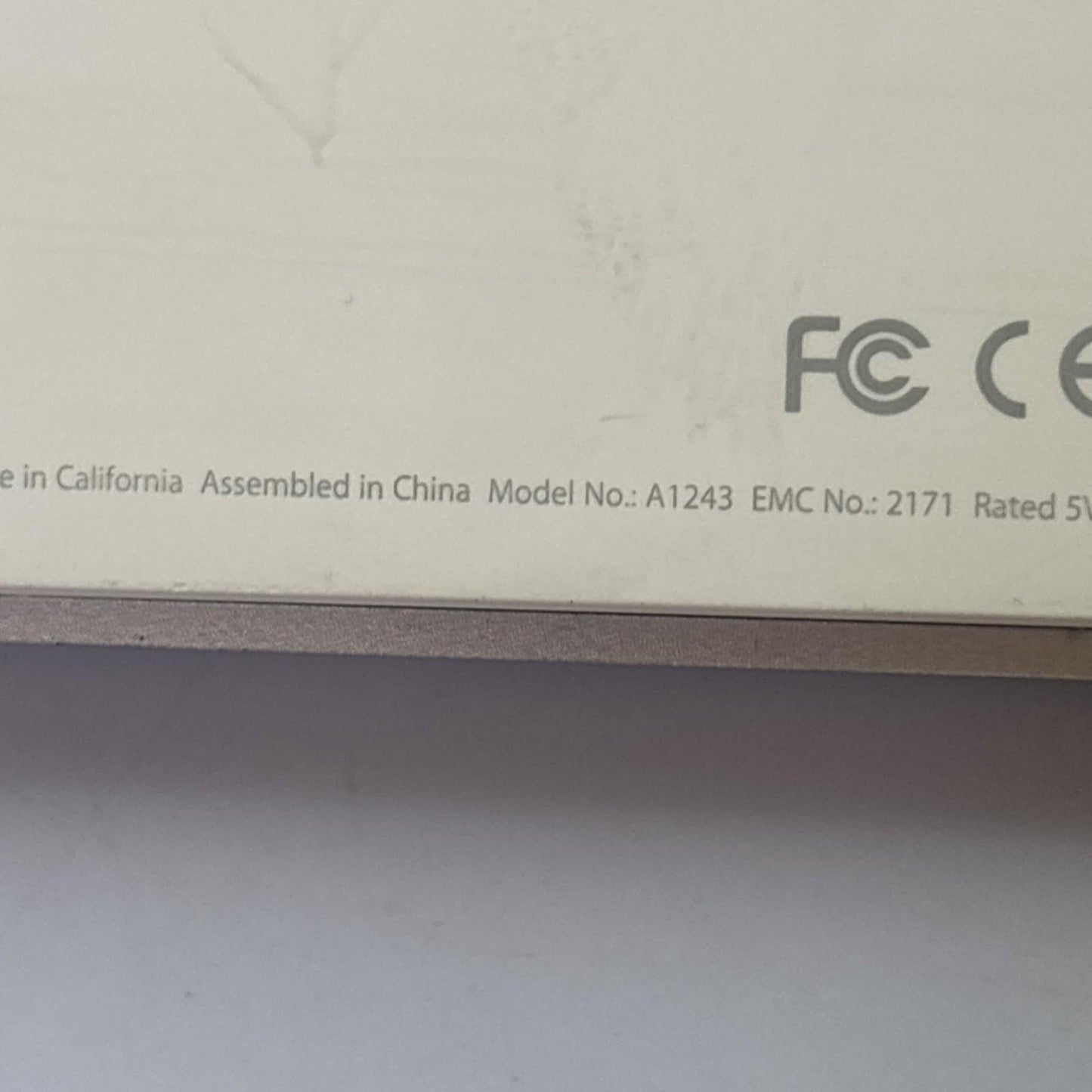 Genuine Apple Aluminum Slim Keyboard Numeric Keypad With Dual USB Port  A1243