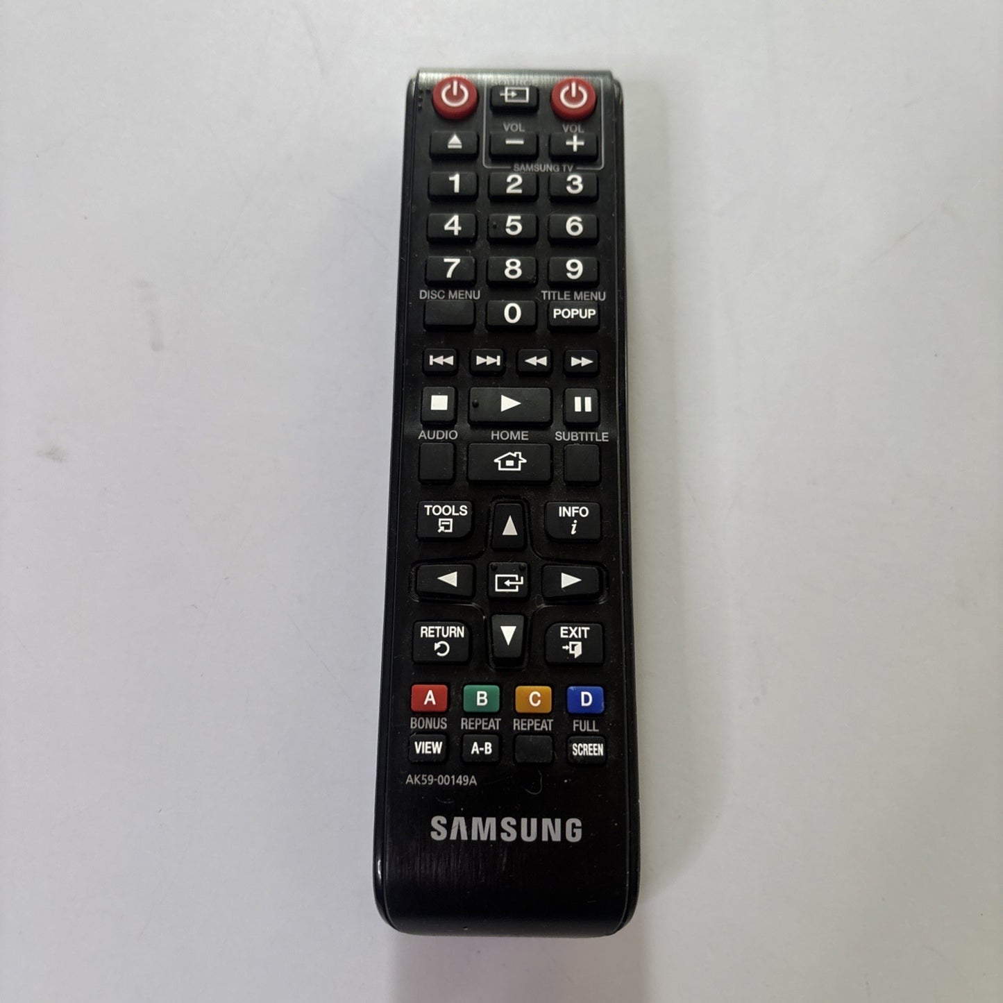 Genuine Samsung AK59-00149A Remote Control For Samsung Bluray DVD Player