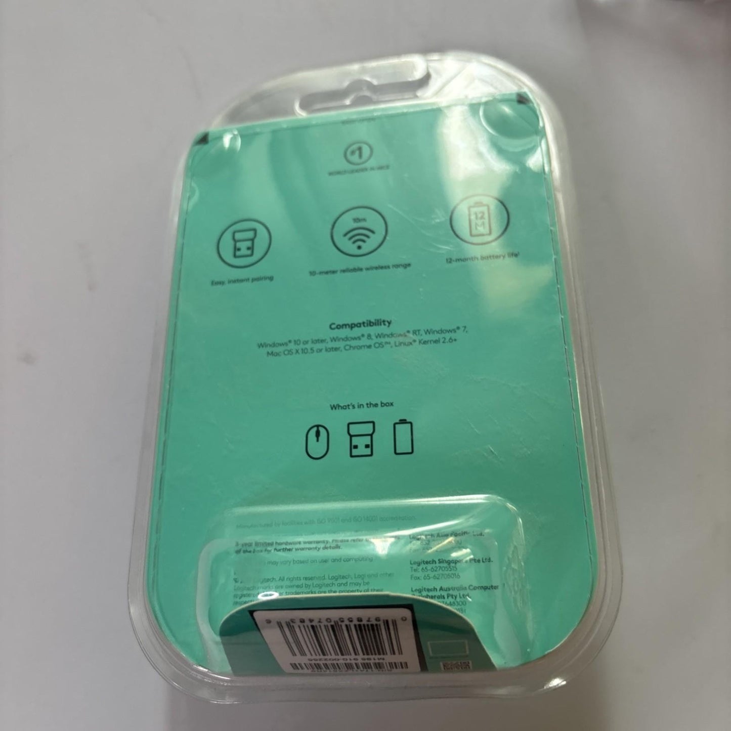 Logitech M185 Wireless Mouse Black *Sealed Never Used*