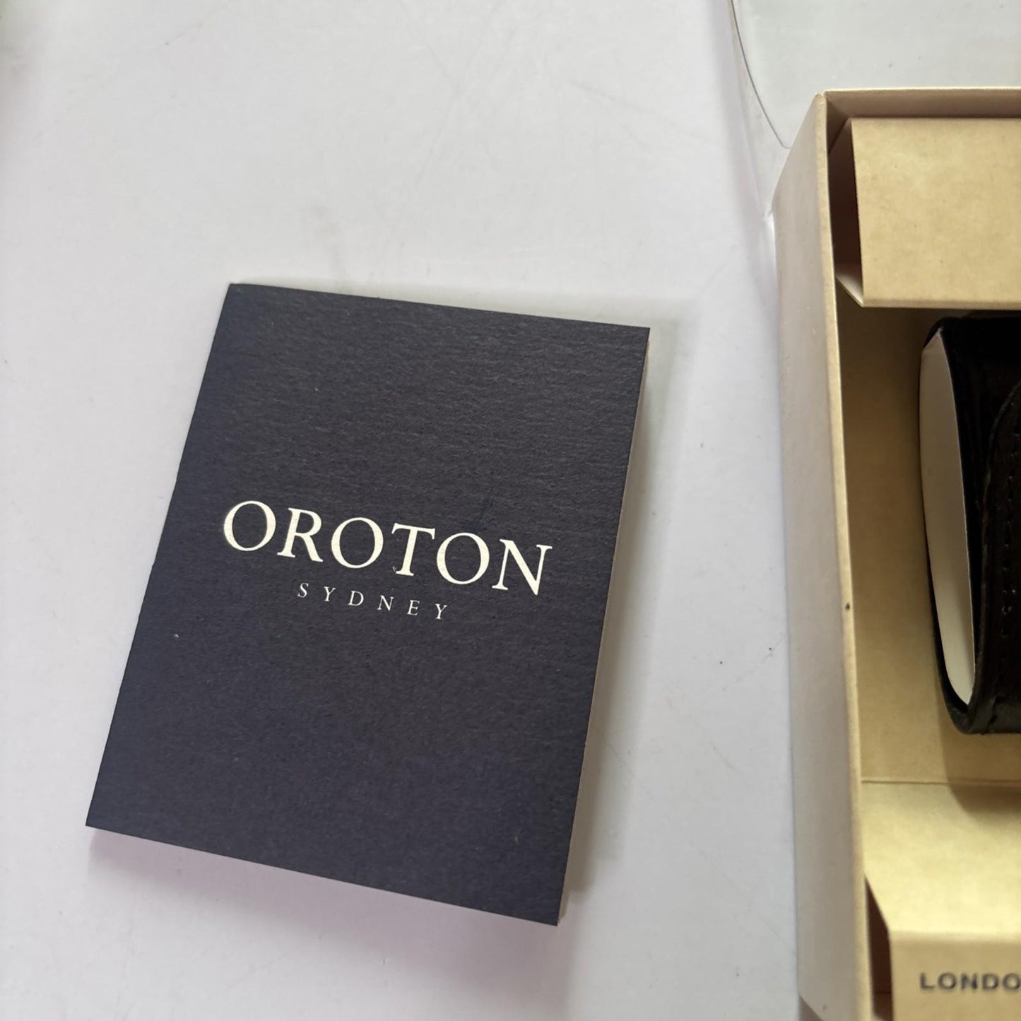 Oroton Leather Keycase Wallet Black *Never Used*