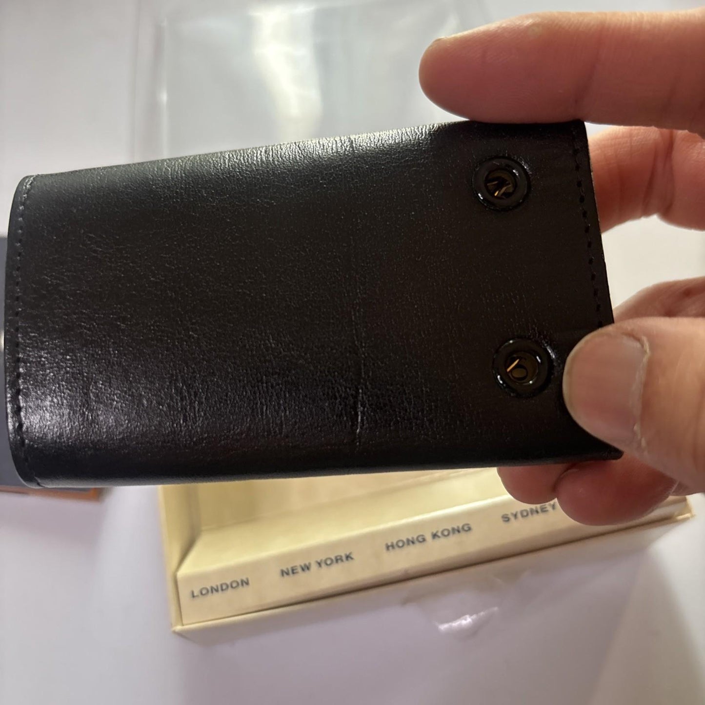 Oroton Leather Keycase Wallet Black *Never Used*