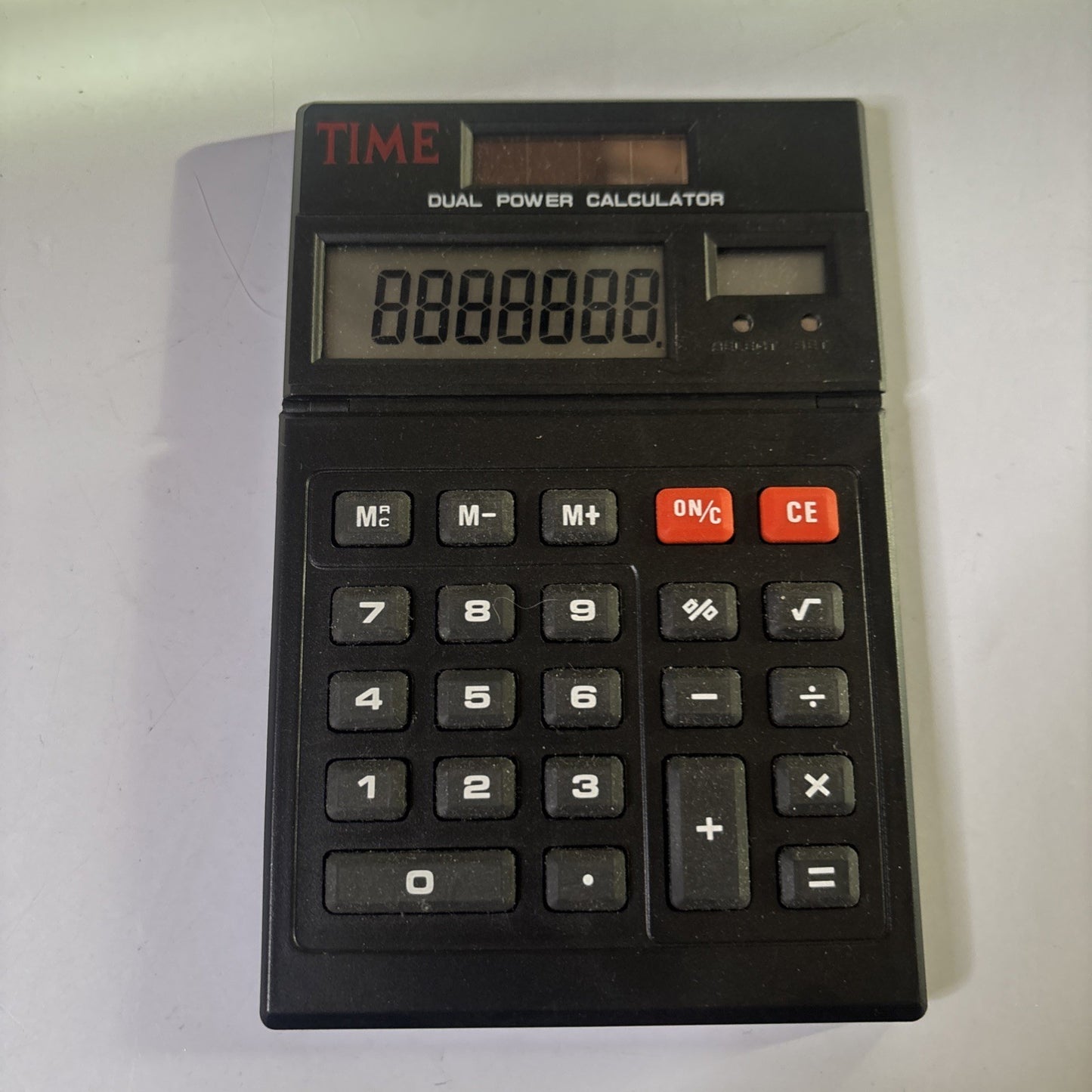 Time Magazine Dual Power Solar Battery Calculator Vintage