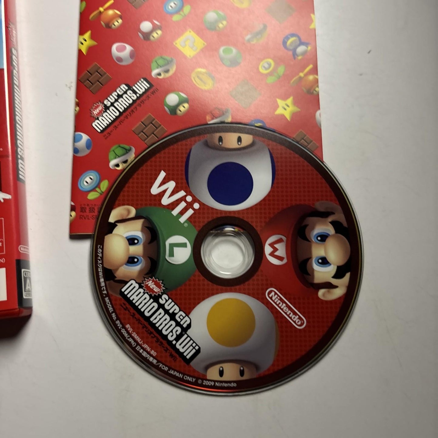 New Super Mario Bros Nintendo Wii NTSC-J JAPAN Game Complete