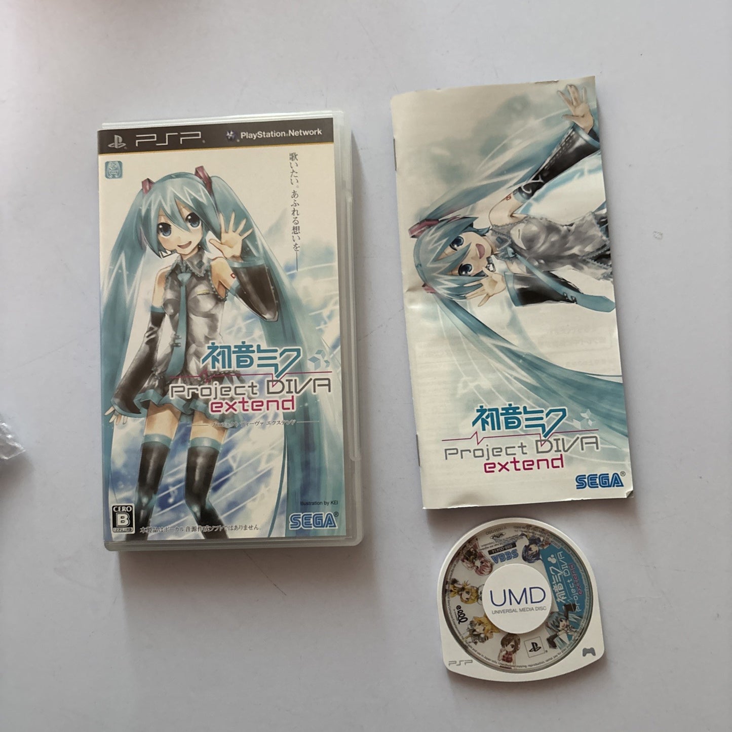 Hatsune Miku Project Diva Extend PSP Sony PlayStation Portable JAPAN Complete