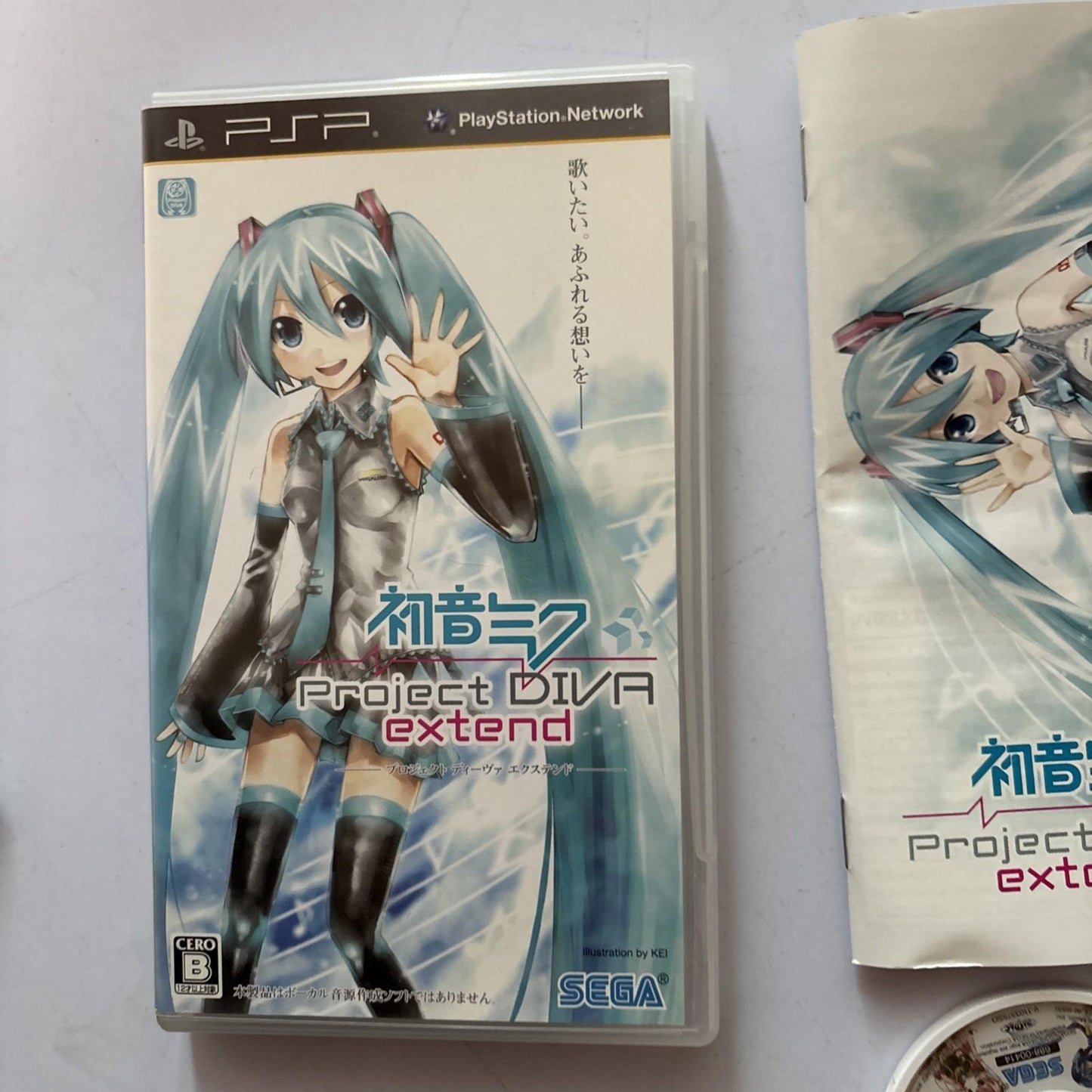 Hatsune Miku Project Diva Extend PSP Sony PlayStation Portable JAPAN Complete