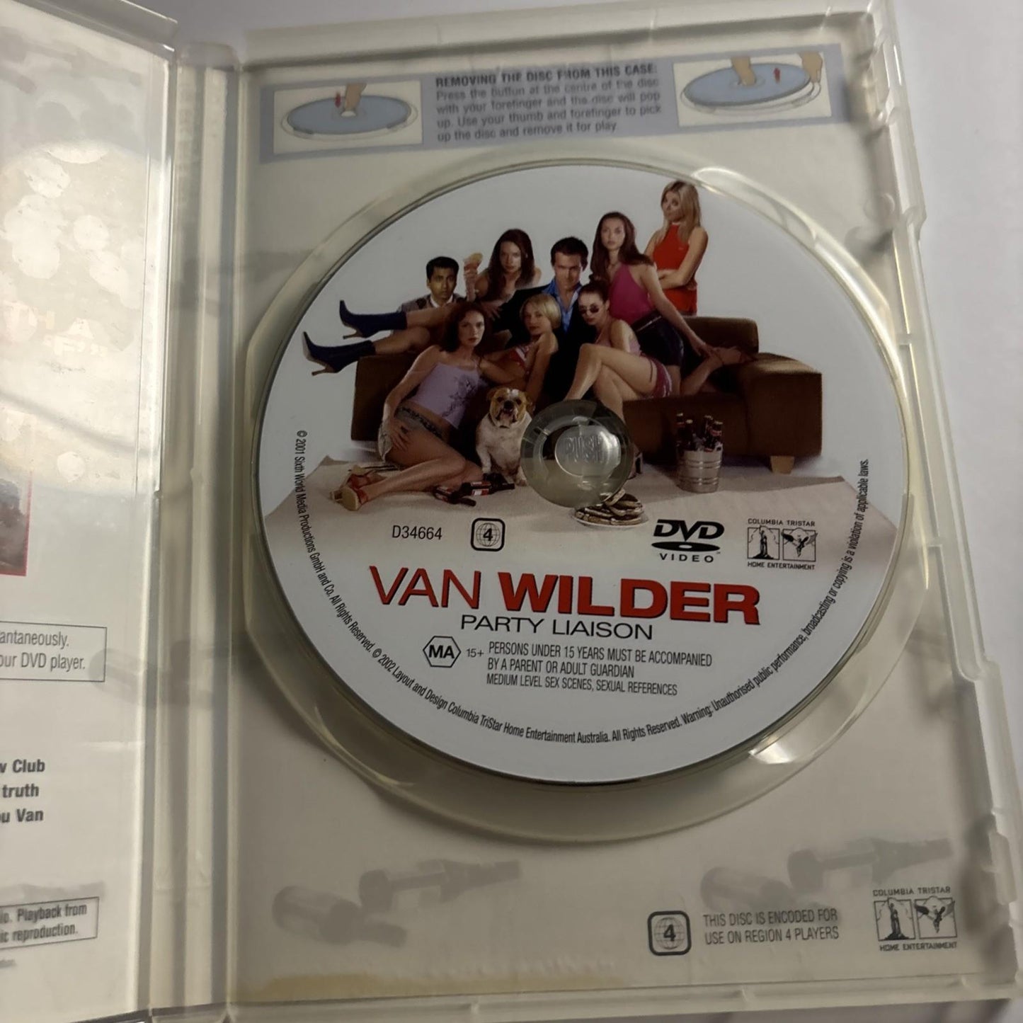 Van Wilder Party Liason (DVD, 2001) Ryan Reynolds, Tara Reid Region 4