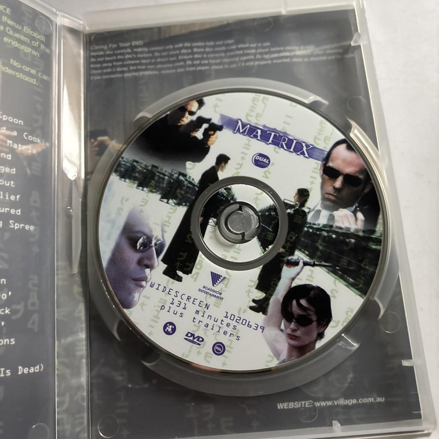 The Matrix (DVD, 1999) Keanu Reeves Region 4