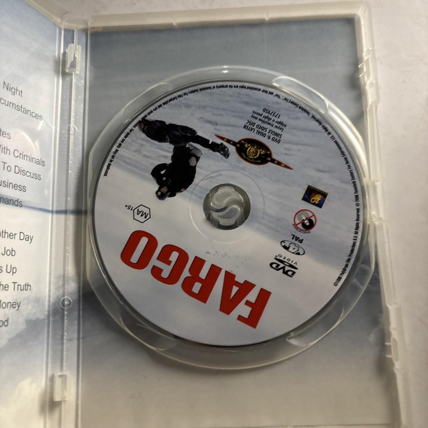 Fargo (DVD, 1996) Frances McDormand Region 4