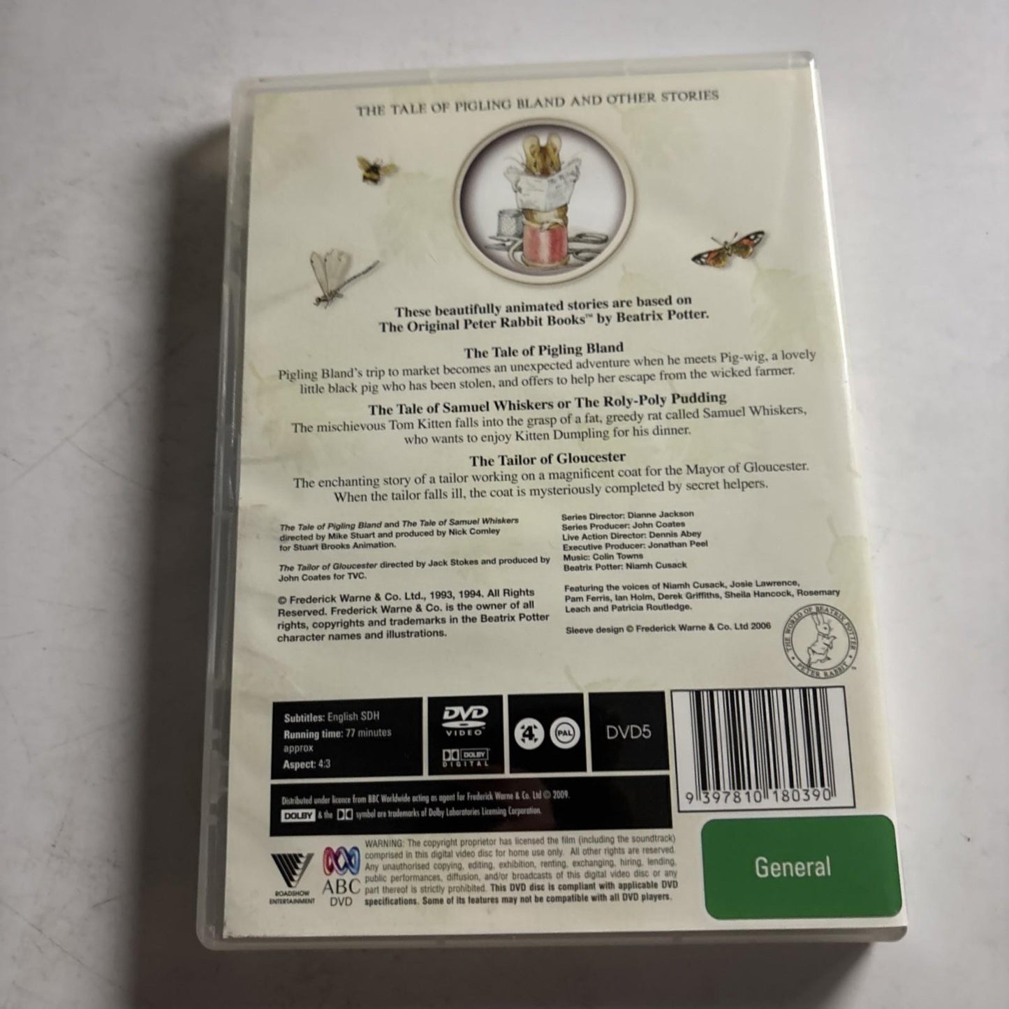 Beatrix Potter : The Tale of Pigling Bland & Other Stories (DVD, 1994) NEW