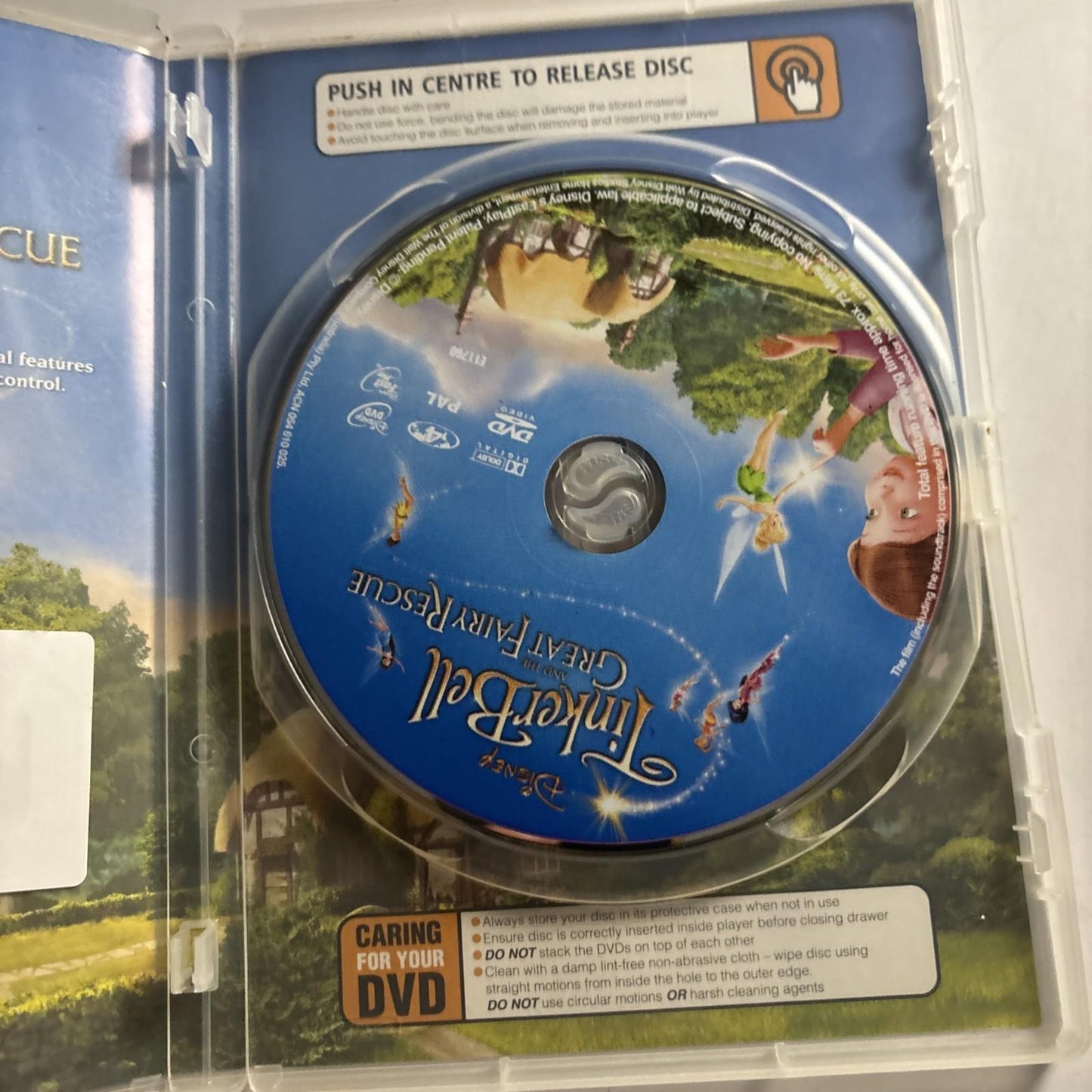 Tinker Bell And The Great Fairy Rescue (DVD, 2010) Disney Region 4