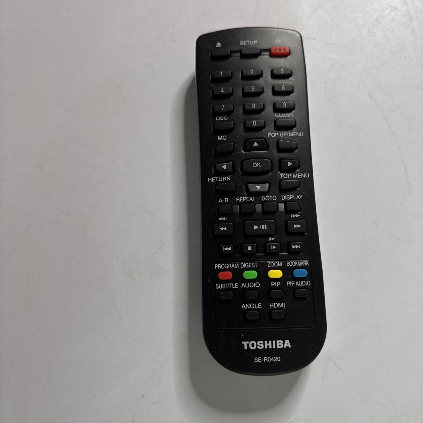Genuine Toshiba SE-R0420 Remote Control for Blu-ray BDX1300KY BDX1300KU
