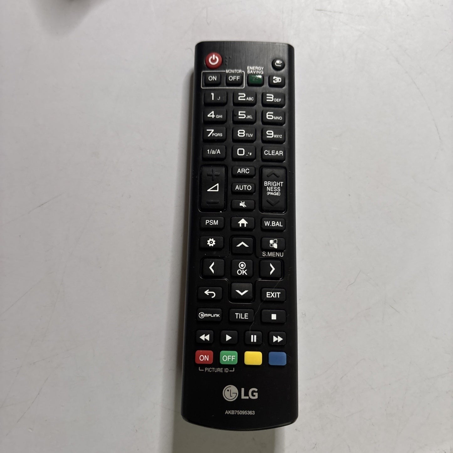 Genuine LG AKB75095363 Remote Control