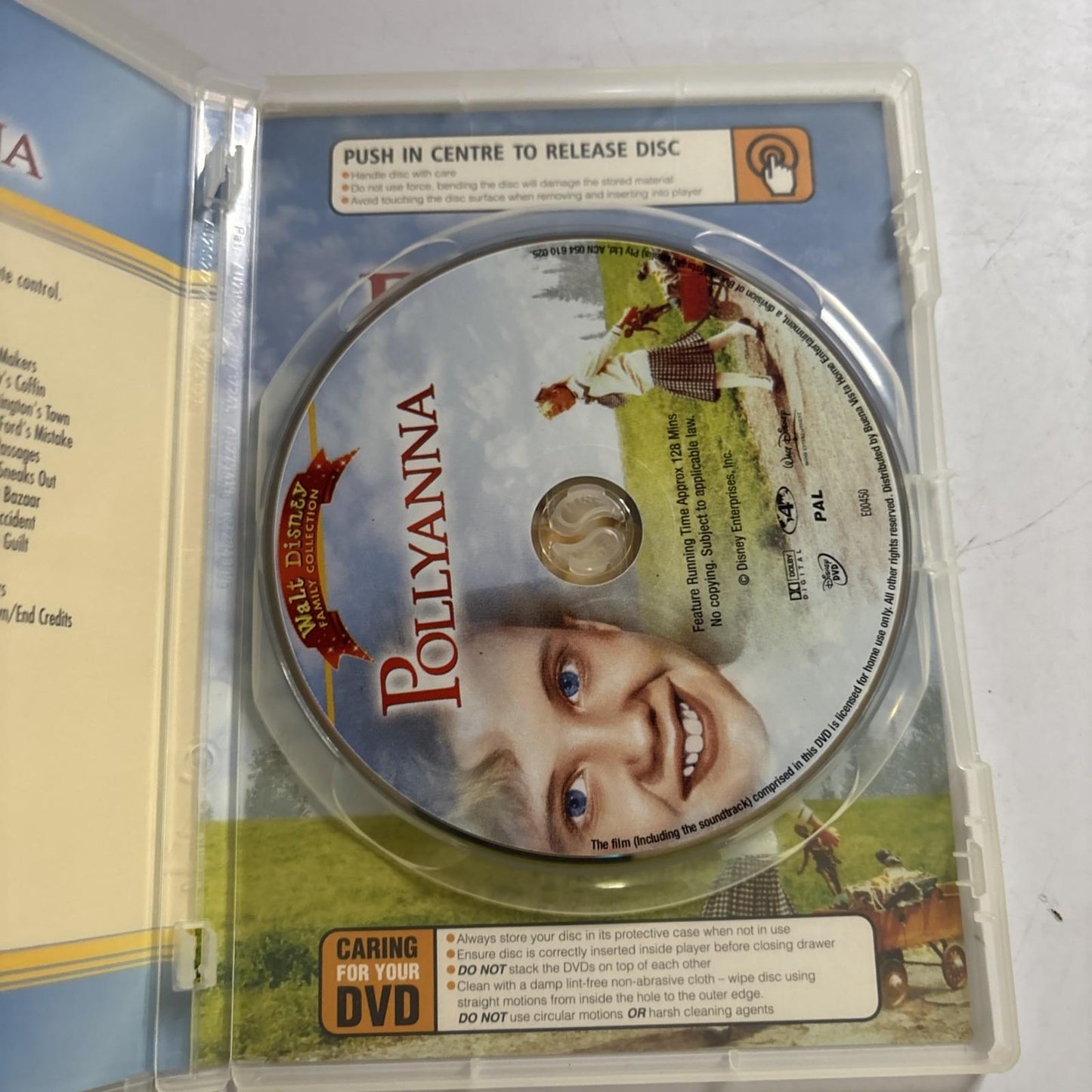 Pollyanna (DVD, 1960) Hayley Mills Walt Disney Region 4