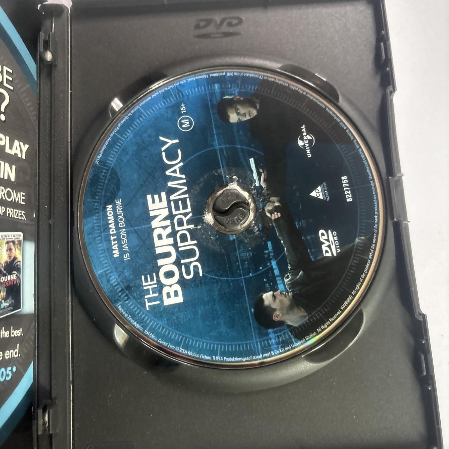The Bourne Supremacy (DVD, 2004) Matt Damon Region 4,2
