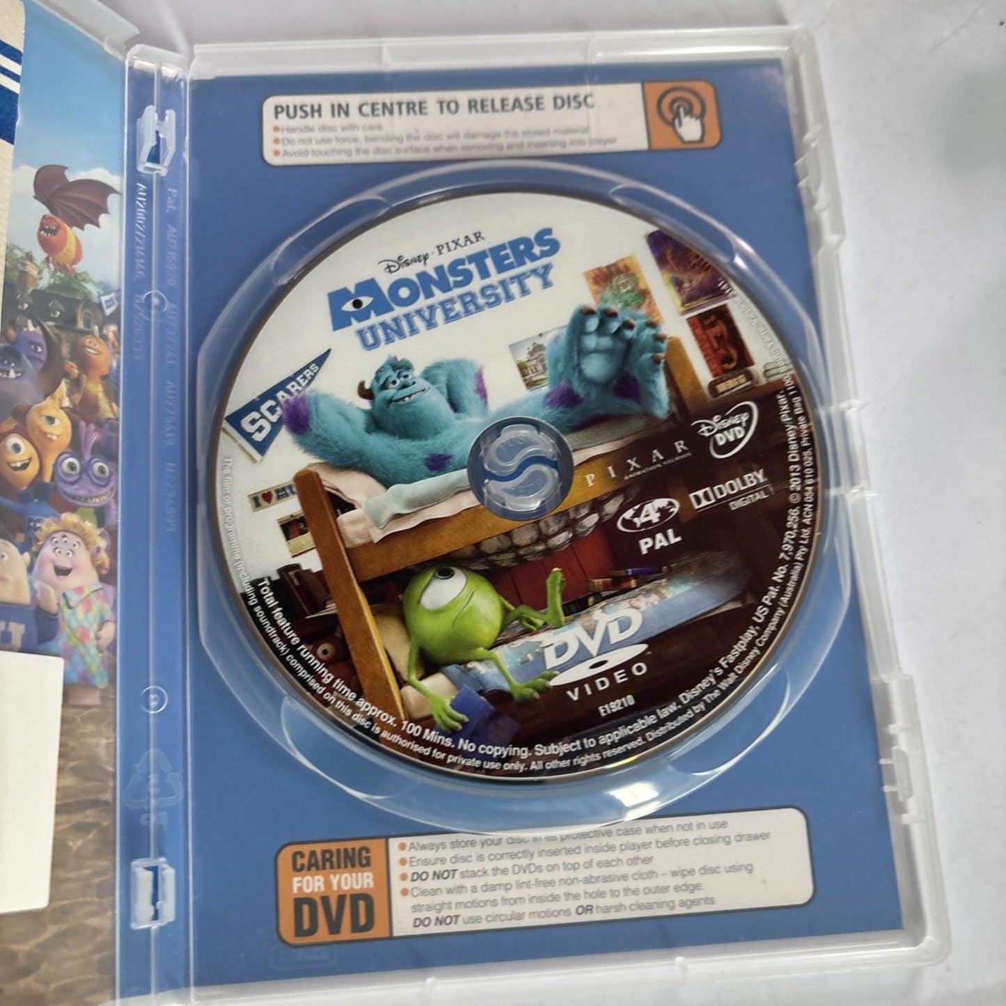 Monsters University (DVD, 2013) Region 4