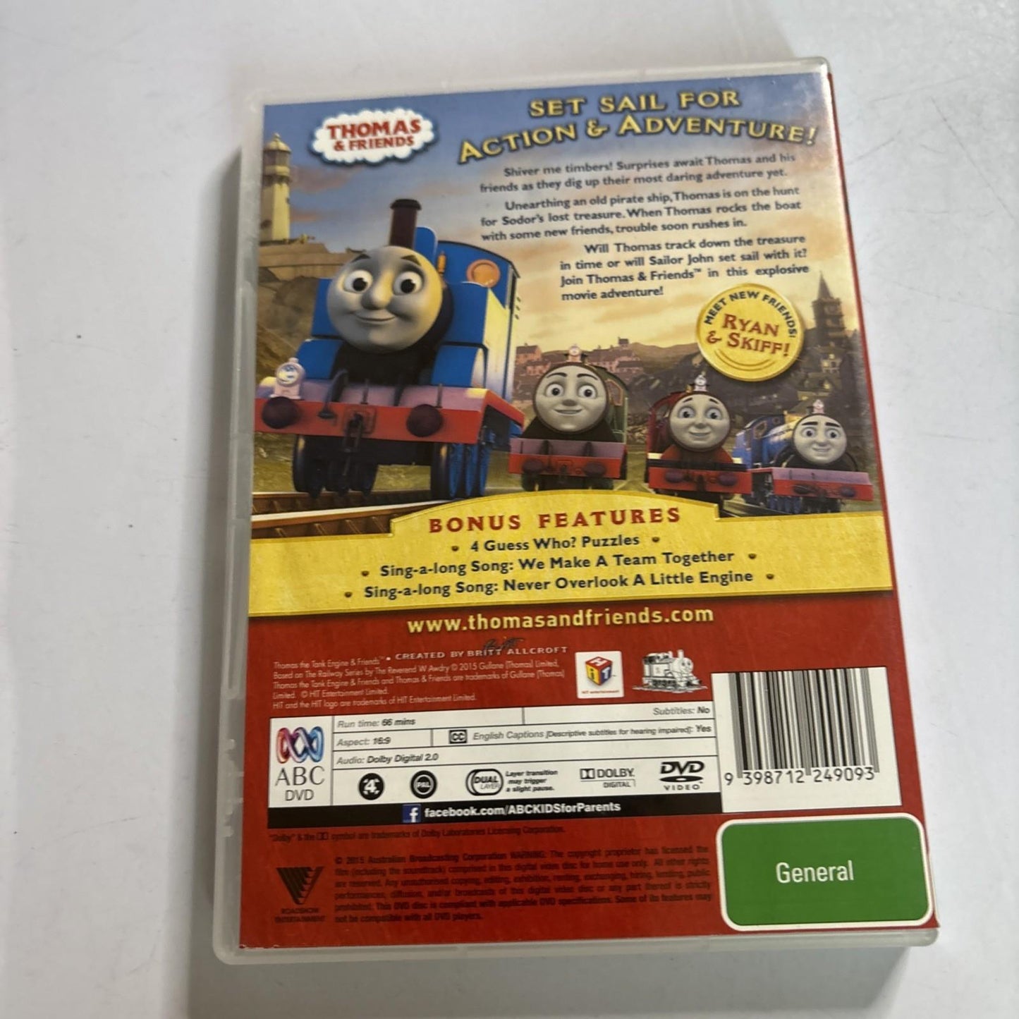 Thomas & Friends - Sodor's Legend of the Lost Treasure (DVD, 2015) Region 4