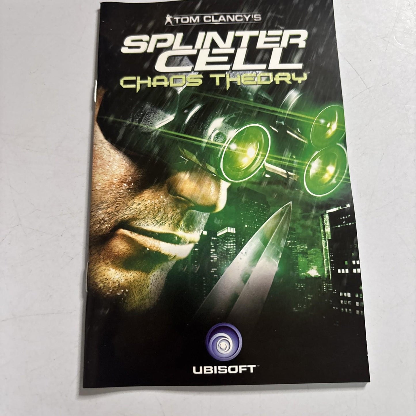 Splinter Cell Chaos Theory PS2 Sony PlayStation Game PAL Manual