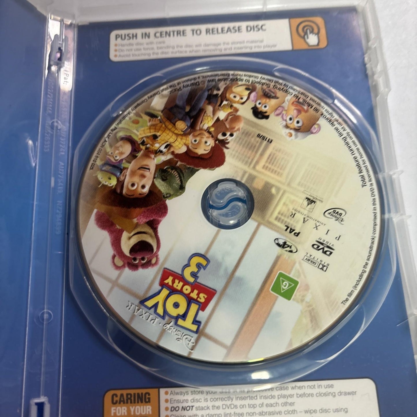 Toy Story 3 (DVD, 2010) Region 4