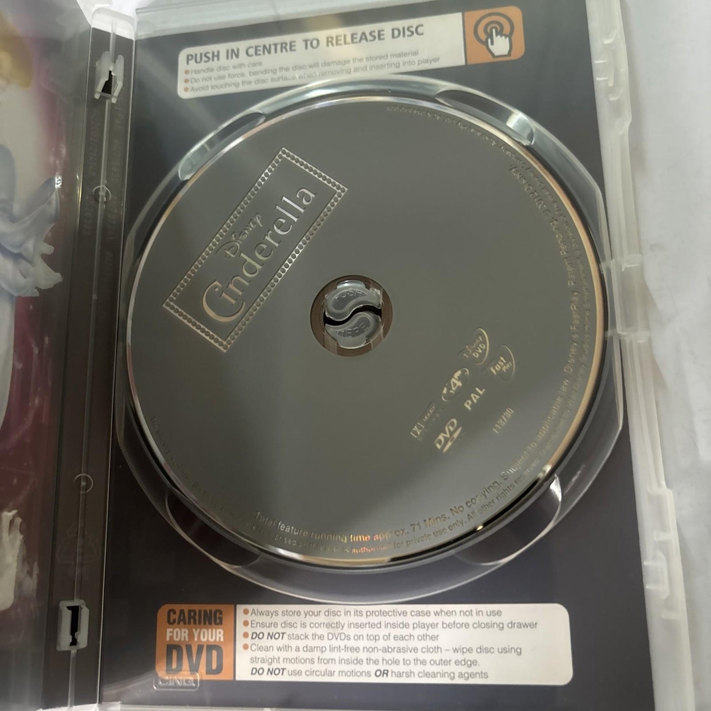 Cinderella (DVD, 1950) Disney Region 4