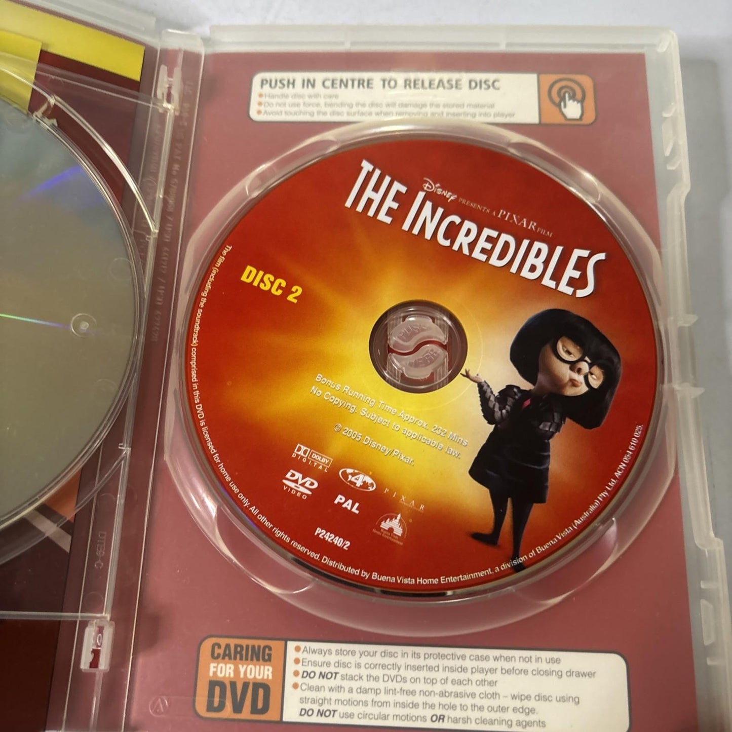 The Incredibles (DVD, 2004) Disney Region 4
