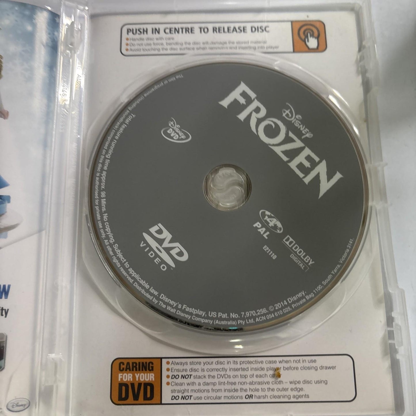 Frozen (DVD, 2013) Disney Region 4