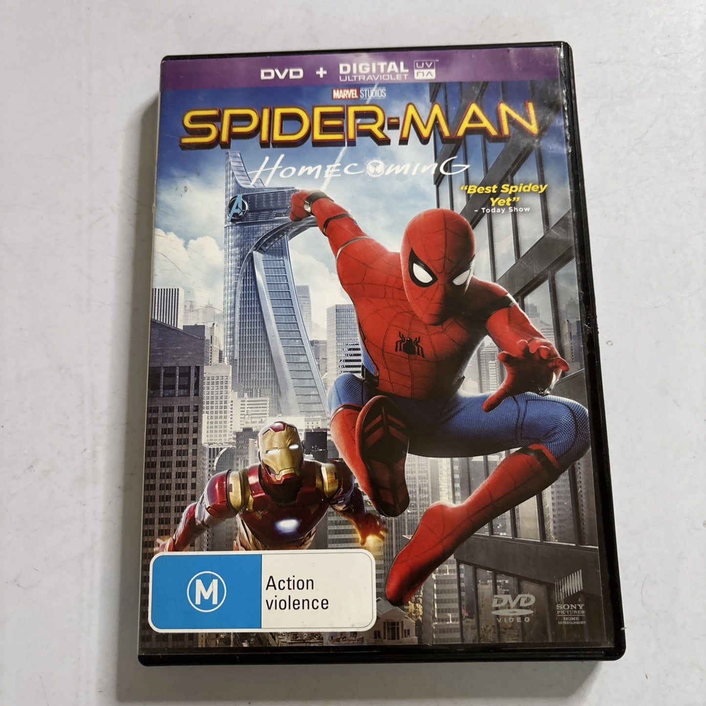 Spider-Man - Homecoming (DVD, 2017) Robert Downey Jr. Region 4,2,5