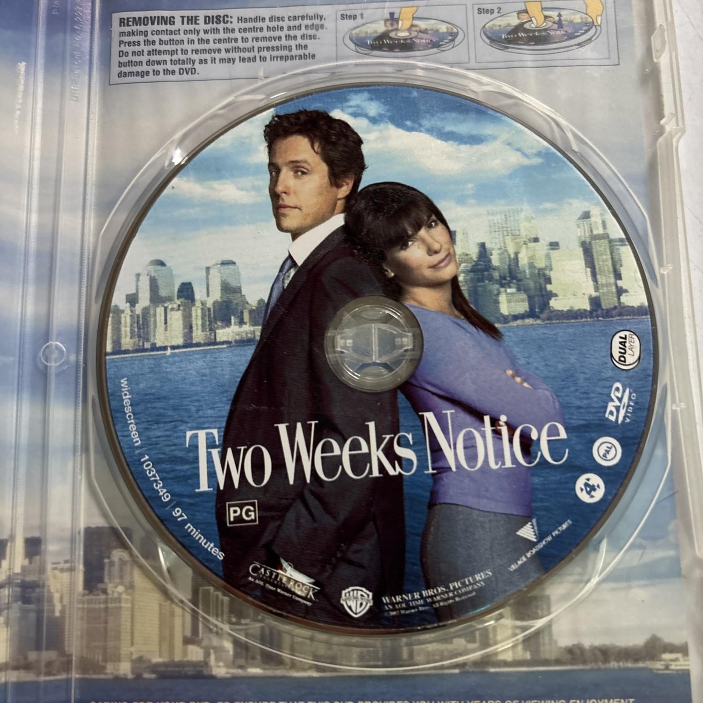 Two Weeks Notice (DVD, 2002) Hugh Grant, Sandra Bullock Region 4