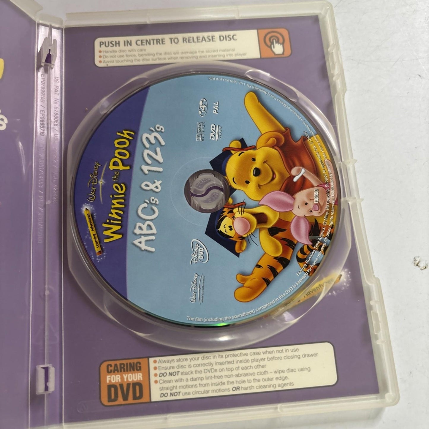 Winnie the Pooh - Abc's & 123's (DVD, 2004) Region 4