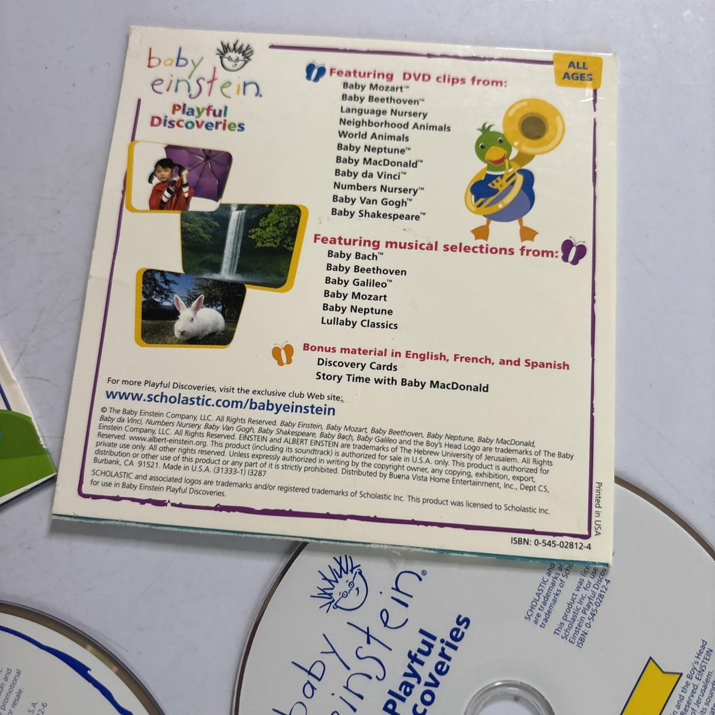 Baby Einstein: Playful Discoveries - Language Nursery CD + Bonus DVD