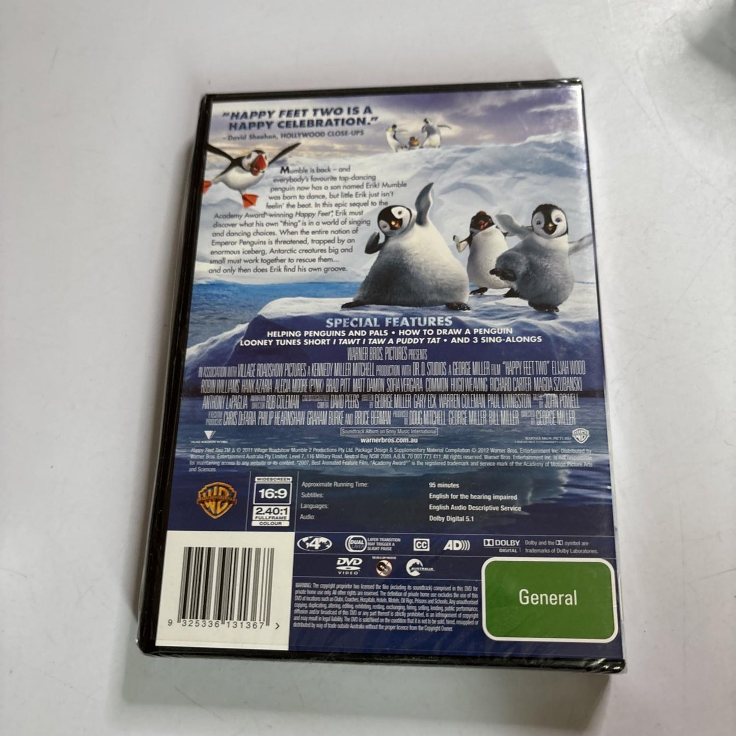 Happy Feet Two (DVD, 2011) Region 4 *New Sealed*