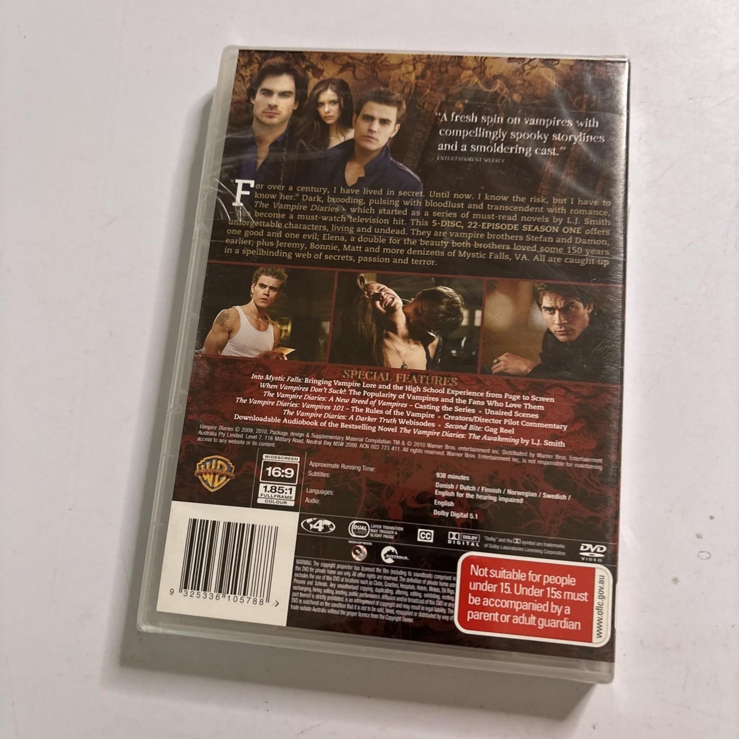 Vampire Diaries : Season 1 (DVD, 2009) Region 4 *New Sealed*