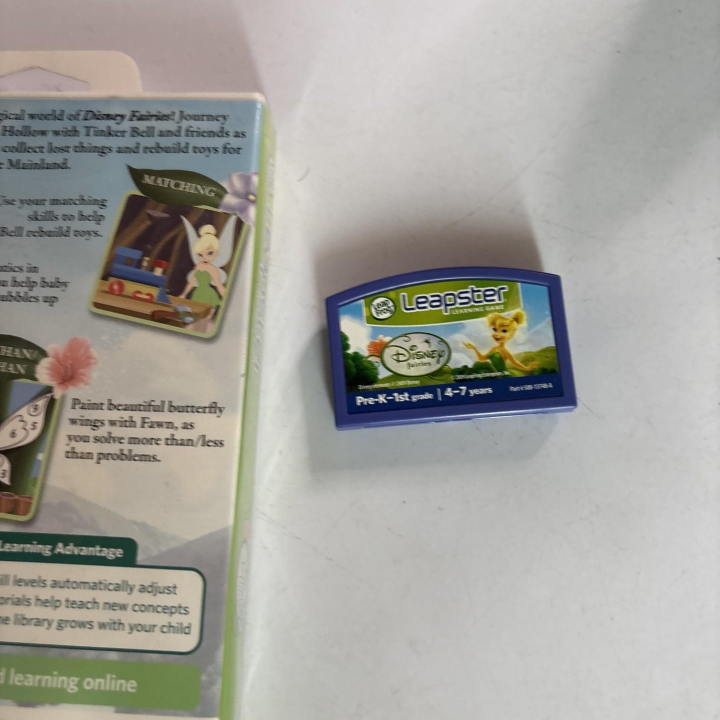 DISNEY FAIRIES Leapster Learning Game Works For Leapster & Leapster 2