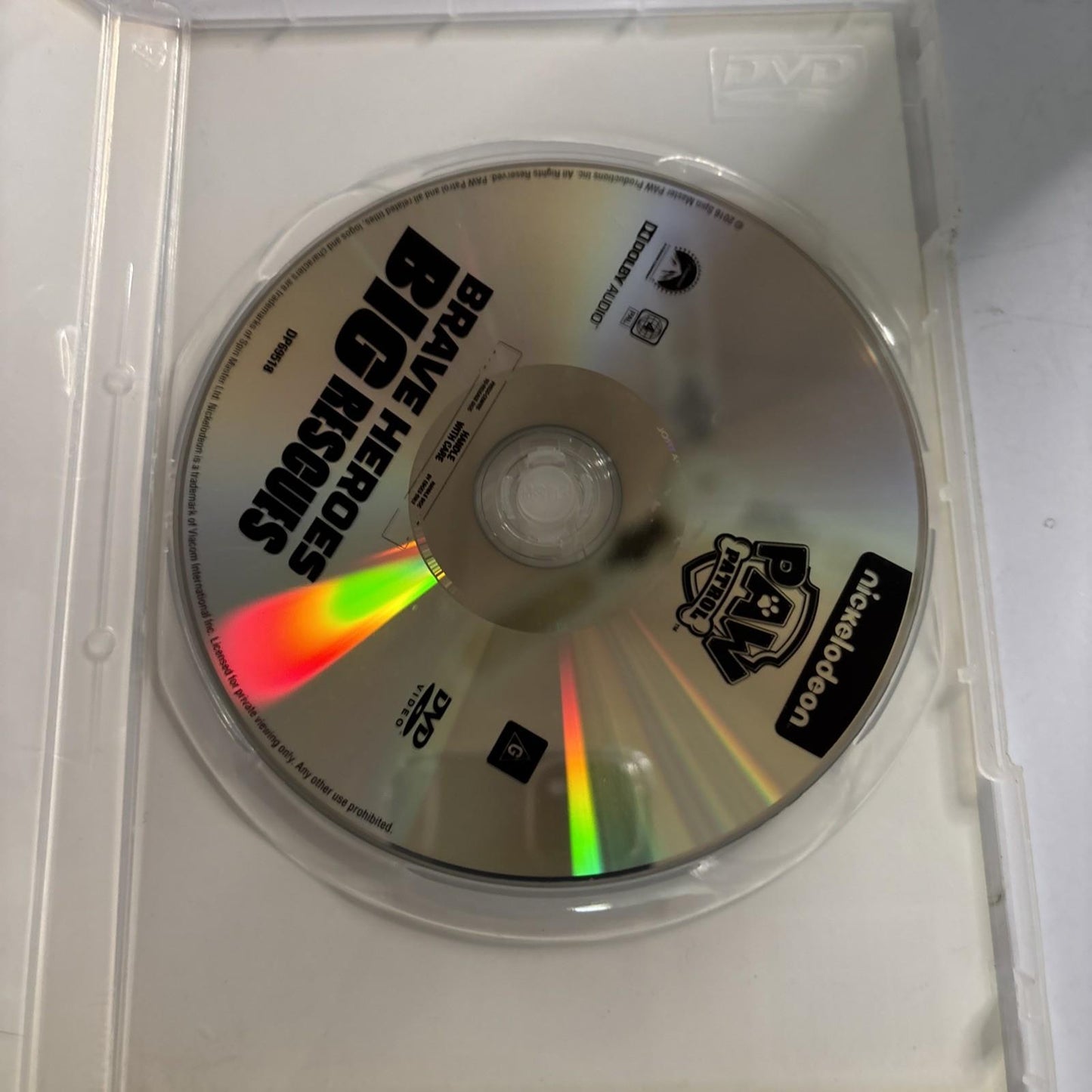 Paw Patrol - Brave Heroes, Big Rescue (DVD, 2015) Region 4