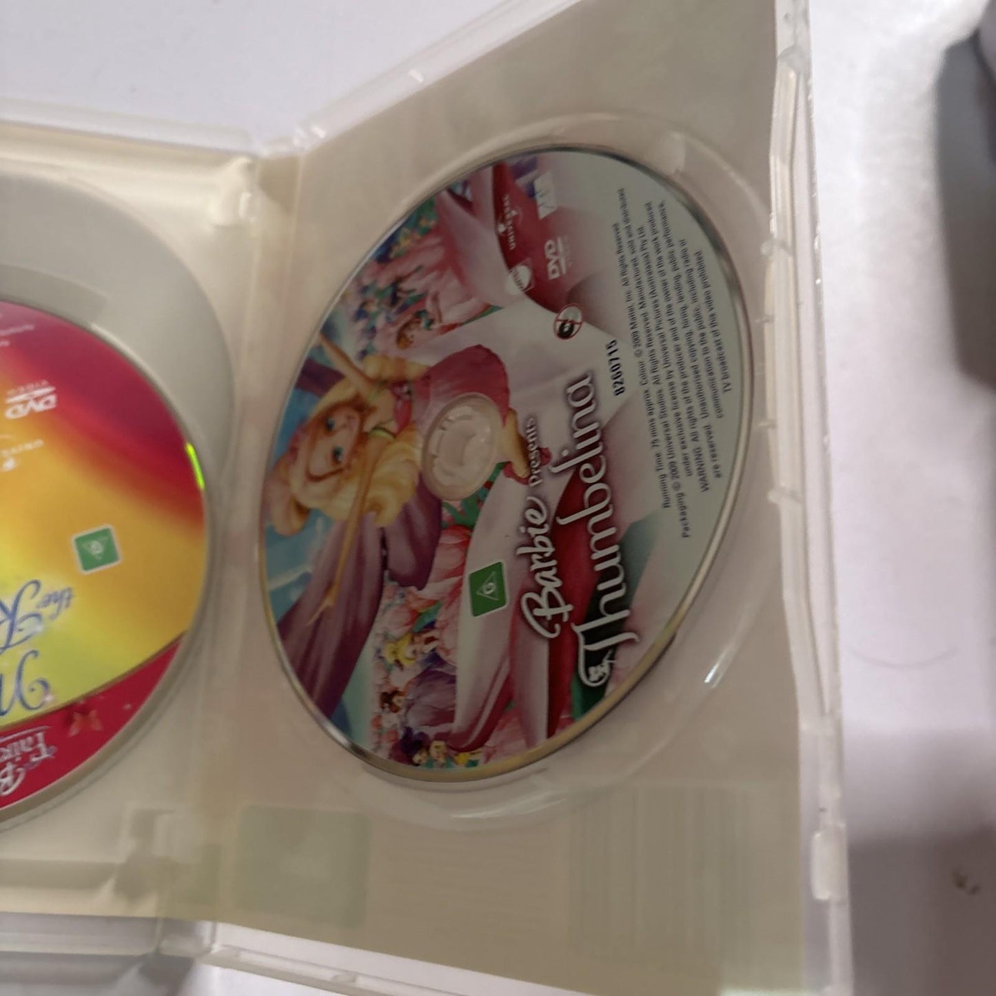 Barbie - Thumbelina / Fairytopia / Magic of the Rainbow (DVD, 2008) Region 4,2