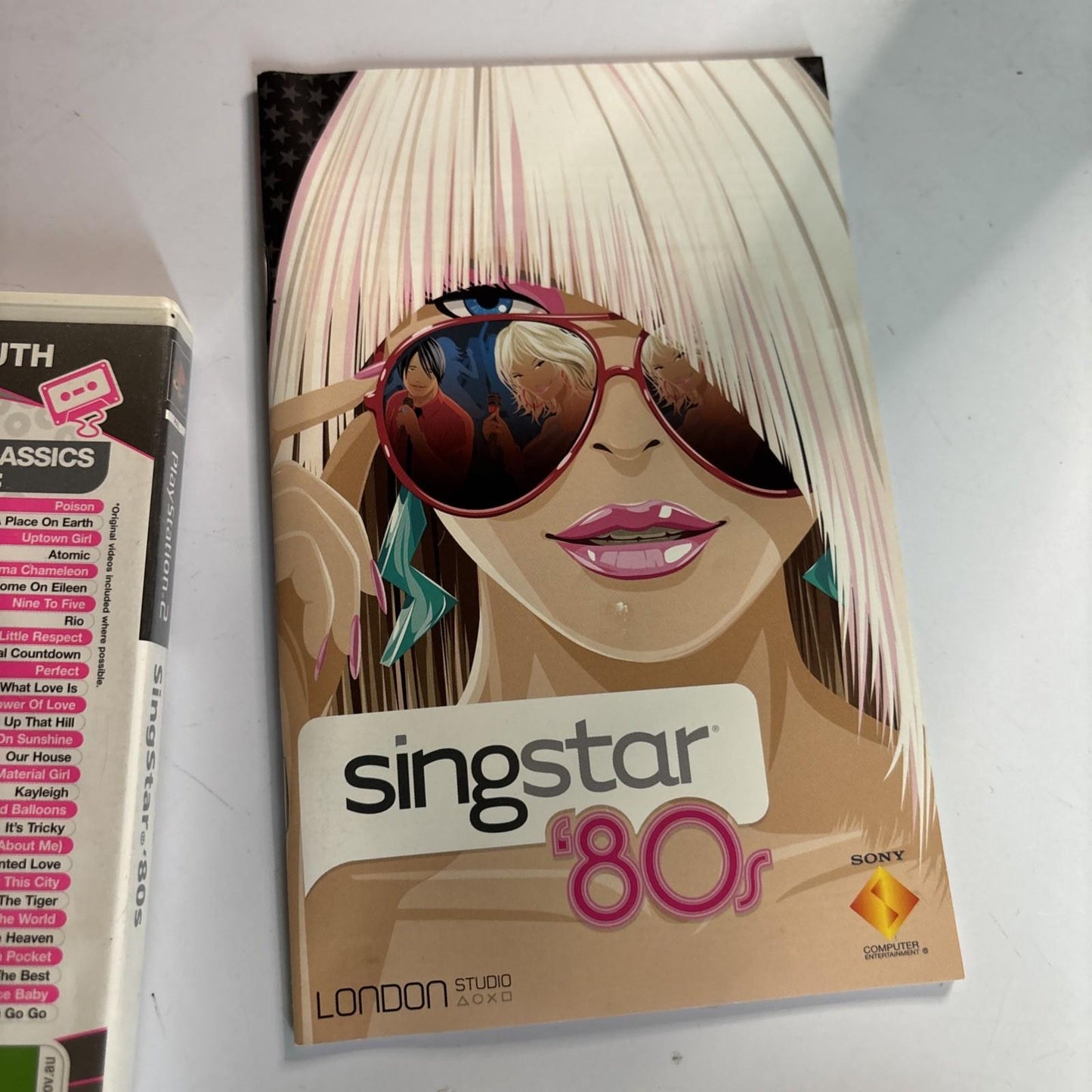 SingStar '80's Sony Playstation 2 PS2 PAL Manual