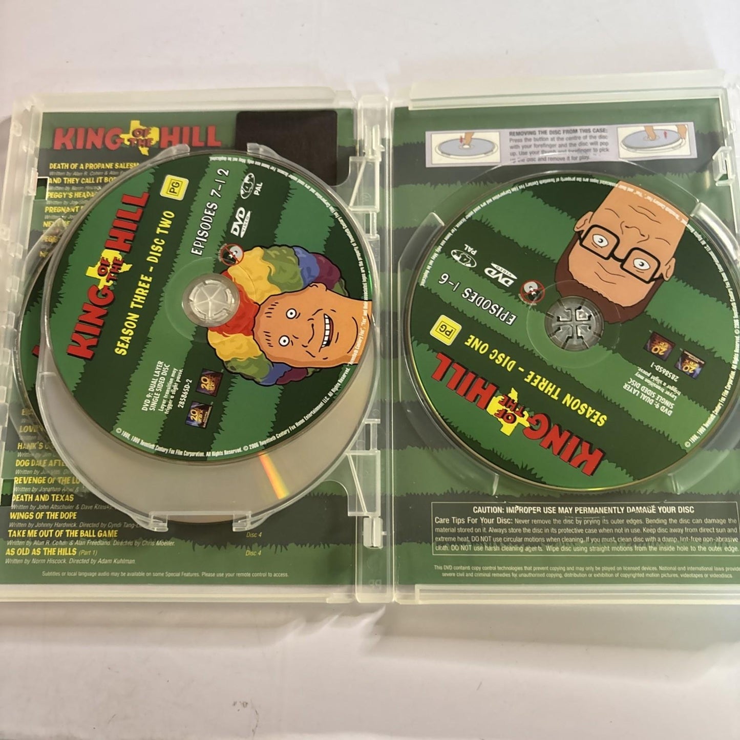 King of the Hill : Season 3 (DVD, 1999) Region 4