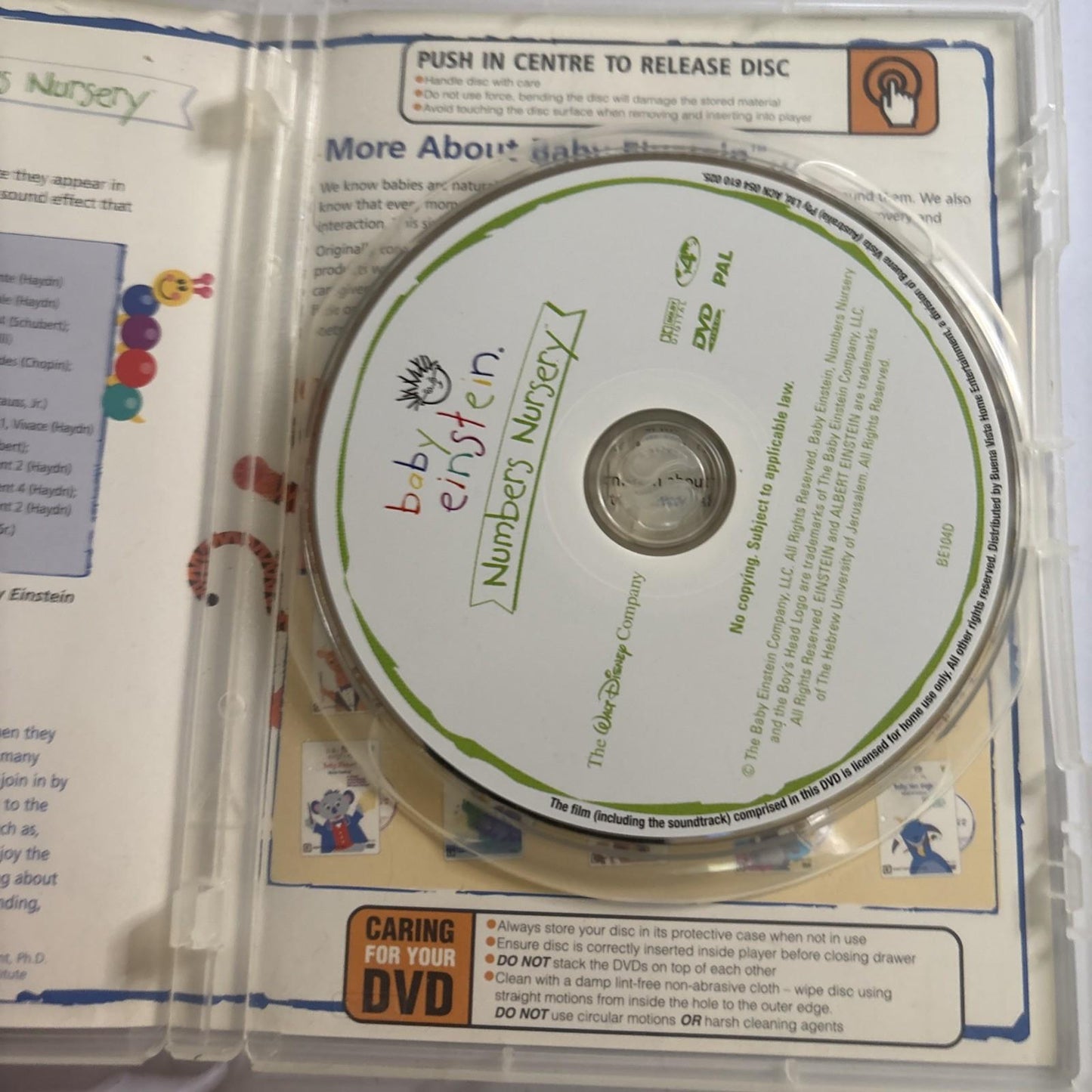 Baby Einstein - Numbers Nursery (DVD, 2004) Region 4