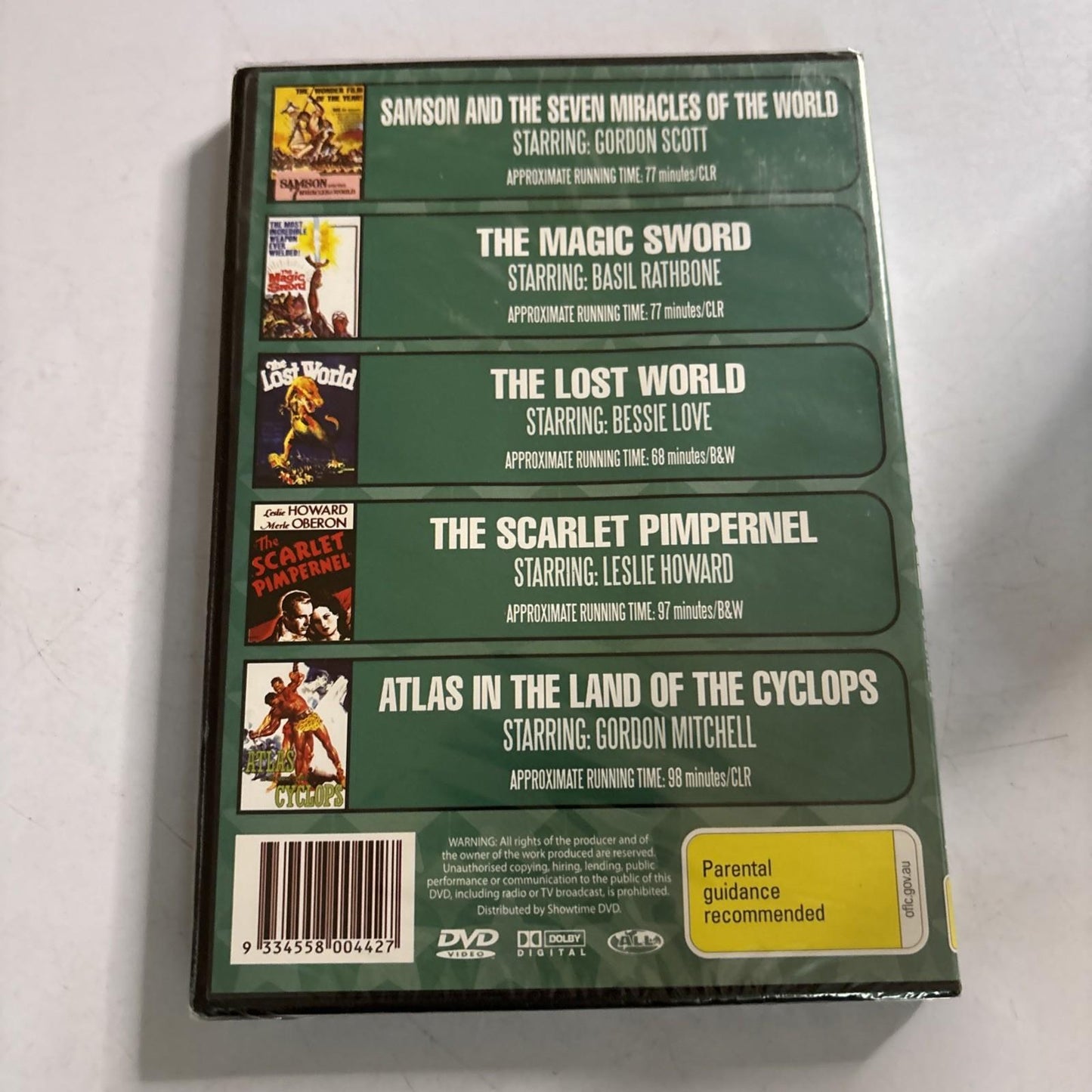 Samson / The Magic Sword / The Lost World / The Scarlet Pimpernel / Atlas DVD