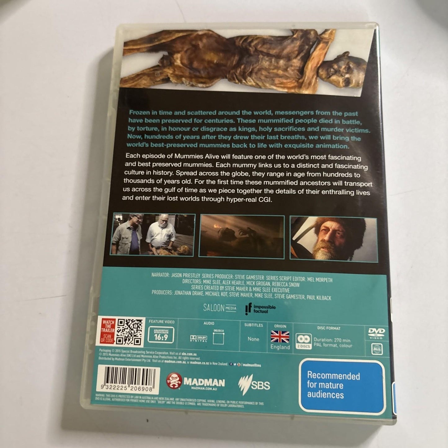 Mummies Alive (DVD, 2015) All Regions NEW