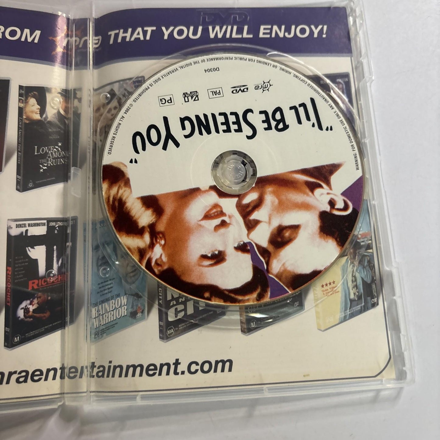 I'll Be Seeing You (DVD, 1944) Ginger Rogers, Shirley Temple Region 4