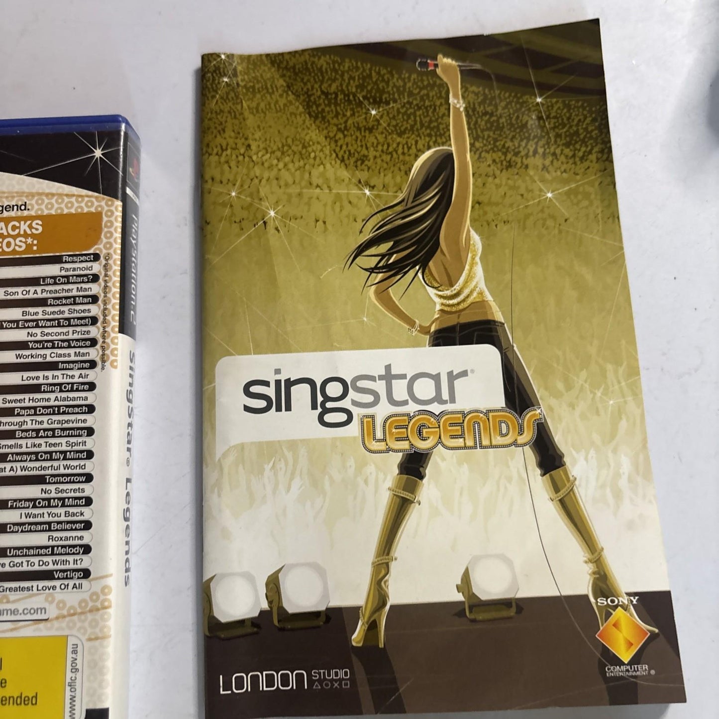 SingStar: Legends (Sony Playstation 2 PS2) With Manual PAL