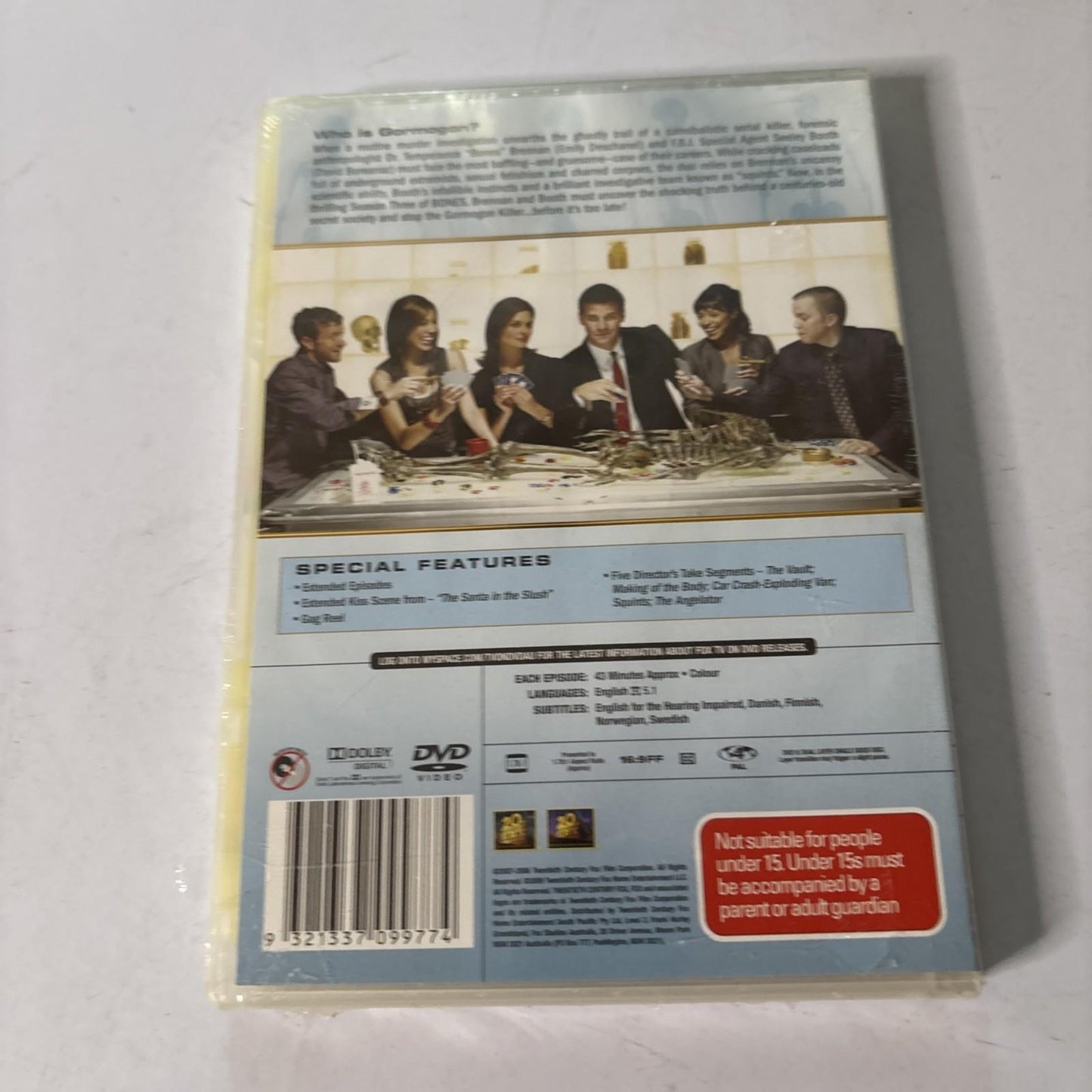 Bones : Season 3 (DVD, 2007) Region 4 *New Sealed*