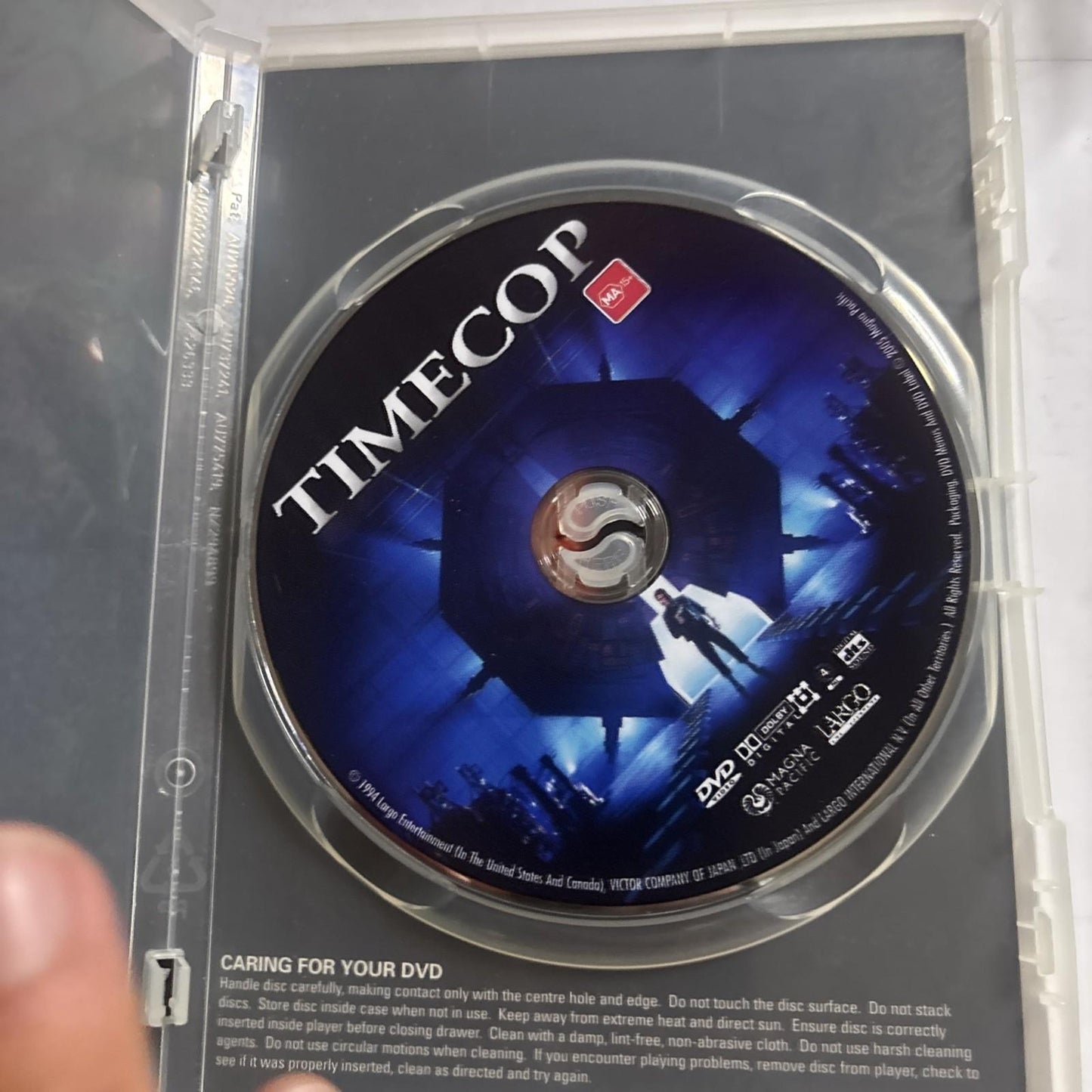 Timecop (DVD, 1994) Jean-Claude Van Damme Region 4