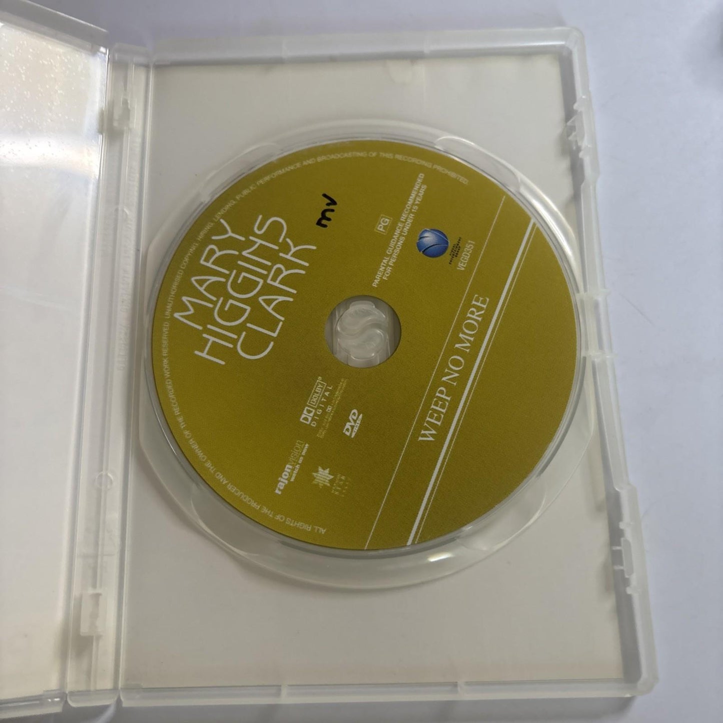 Mary Higgins Clark - Weep No more My Lady (DVD, 1992) All Regions