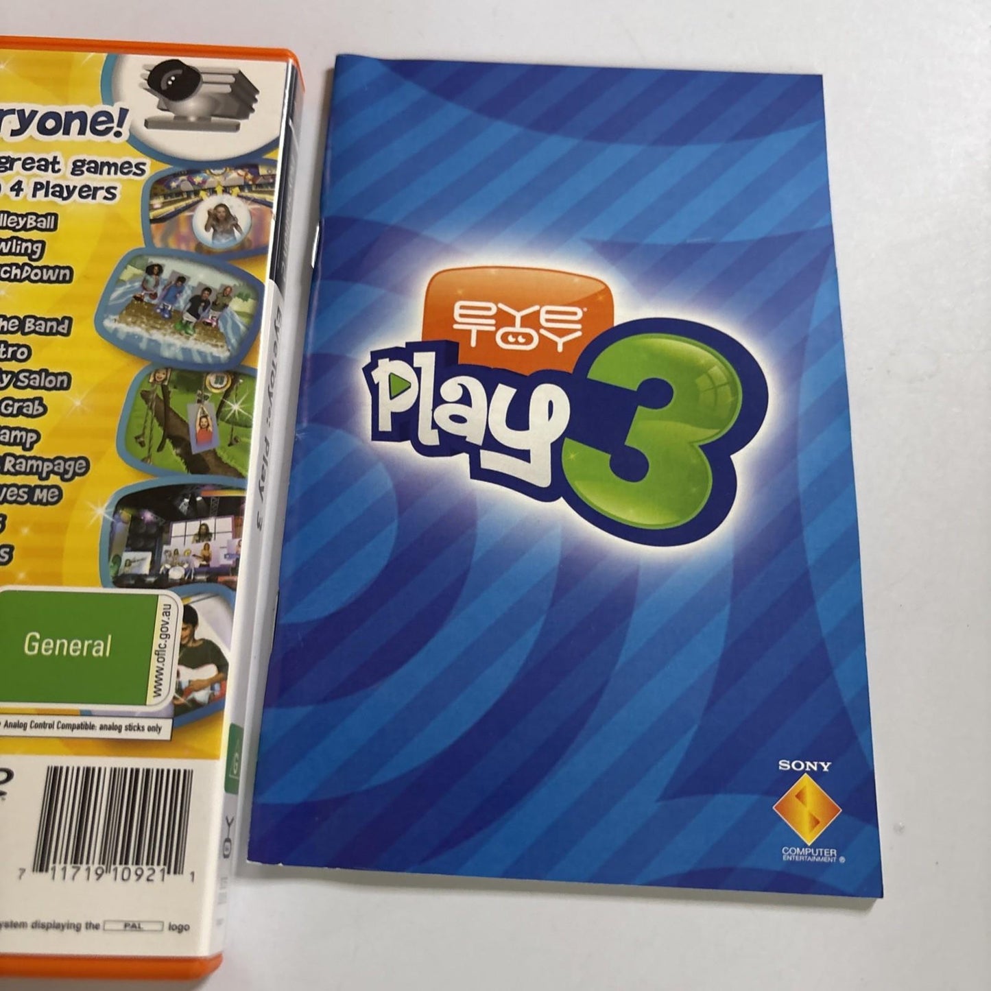 EyeToy: Play 3 - PlayStation 2 PS2 PAL - Complete w/Manual