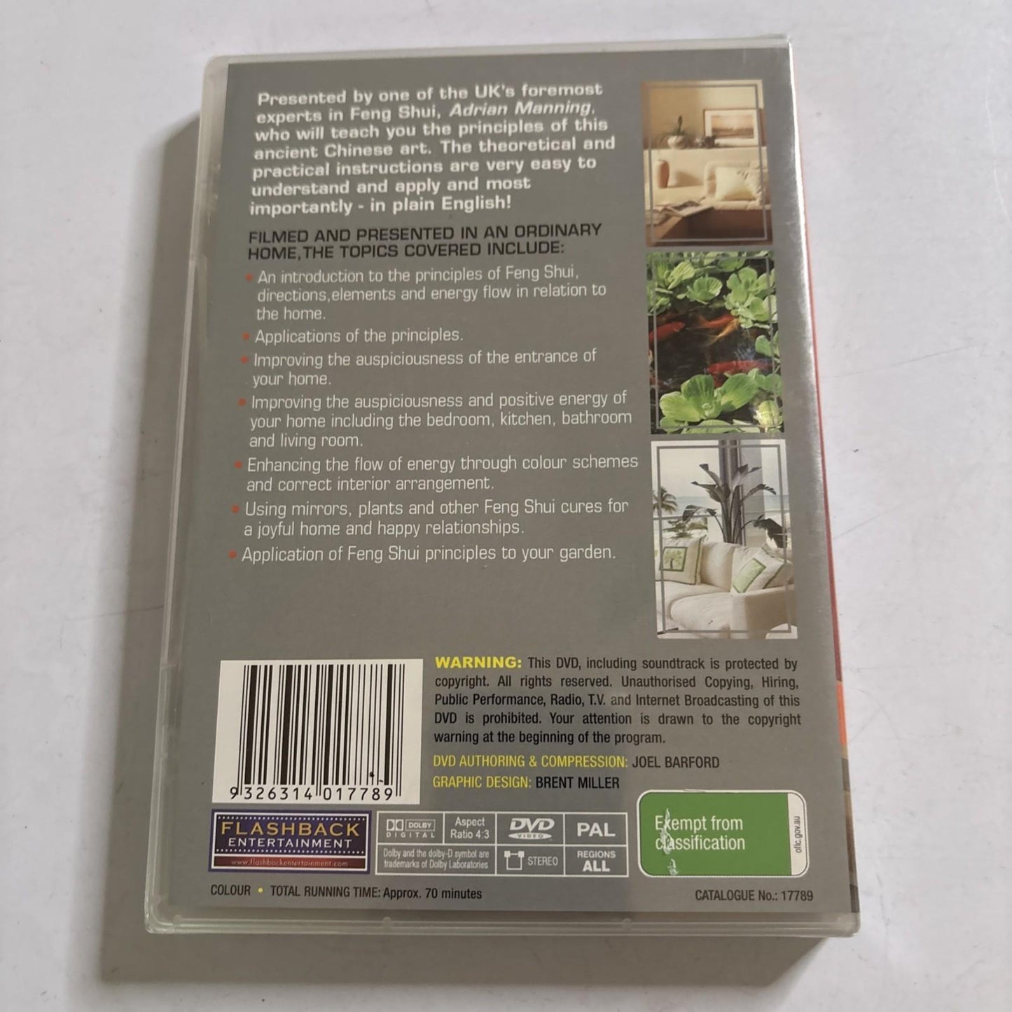 *New Sealed* Feng Shui For The Home And Garden A Beginner Guide DVD All Regions