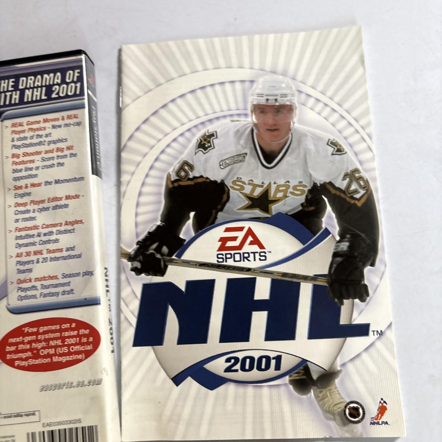 NHL 2001 - Sony Playstation 2 (PS2) PAL Manual